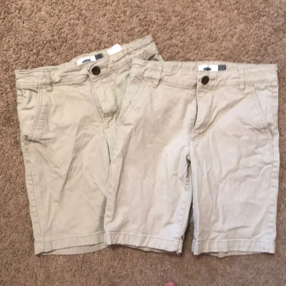 Set of 2 Boys size 8 Old Navy Khaki shorts